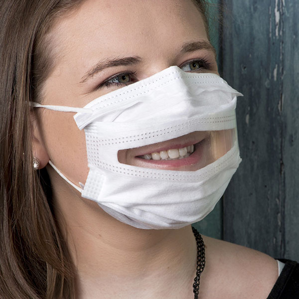 ritmo Facultad pobre The Communicator™ Surgical Face Masks with Clear Window (Level 1) -  Safe'N'Clear, Inc. | The Communicator™ clear face mask