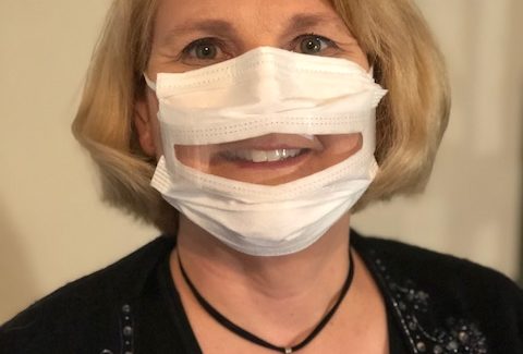 Dr. Anne McIntosh wearing mask
